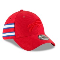 Men's Buffalo Bills New Era Red 2018 NFL Sideline Color Rush Official 39THIRTY Flex Hat 3062643